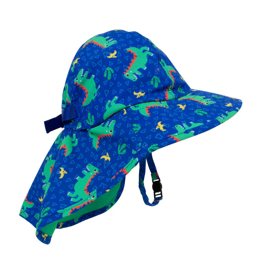 Zoocchini Baby/Toddler Cape Sun Hat-Dinosaur