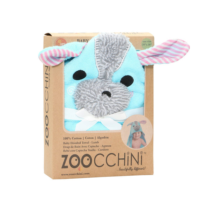 ZOOCCHINI BABY SNOW TERRY HOODED BATH TOWEL YOKO THE YORKIE