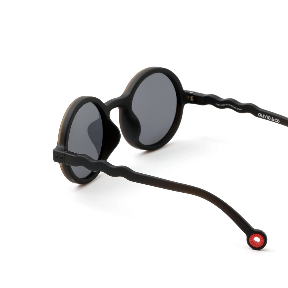 OLIVIO & CO ROUND SUNGLASSES KIDS/JUNIOR CLASSIC OLIVIO SQUID BLACK 