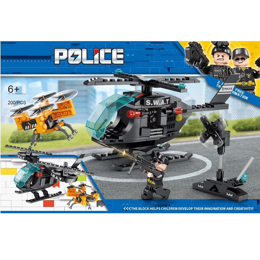 Handsome The Swat Team Dispatched Helicopter 200 Bricks