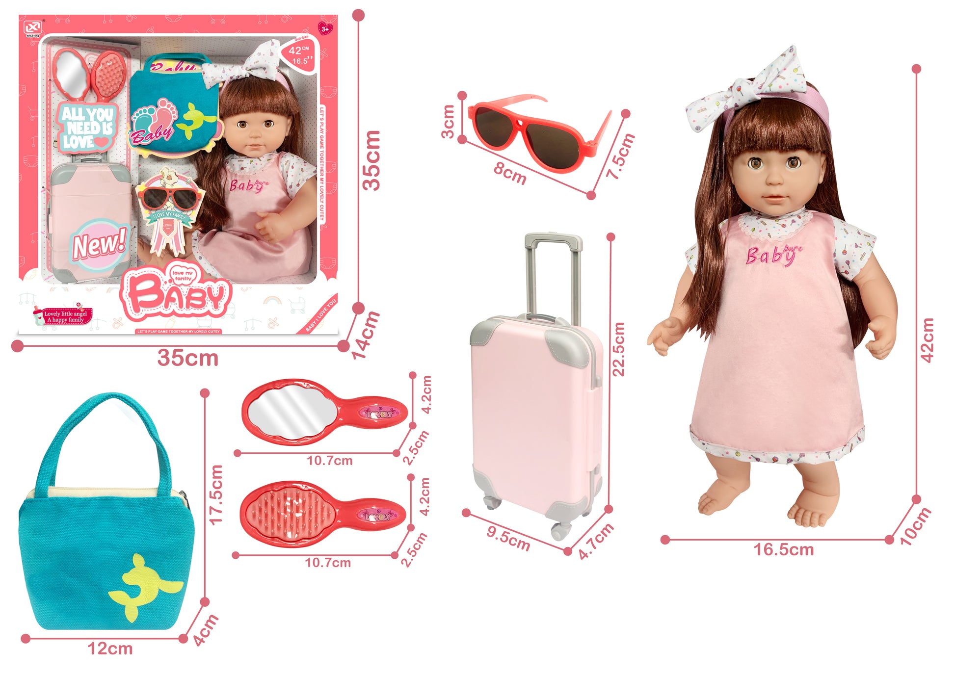 XINLE TONG COTTON DOLL LONG HAIR