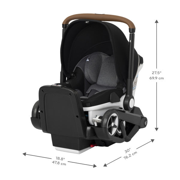 EVENFLO GOLD SHYFT DUALRIDE WITH CARRYALL STORAGE INFANT CAR SEAT AND STROLLER COMBO